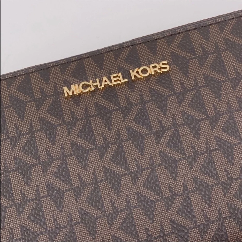 Michael Kors Large Continental Wallet Brown - Picture 6 of 9